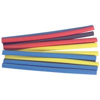6mm Heat Shrink Tubing 3:1 Black 6" x 5 Pcs.